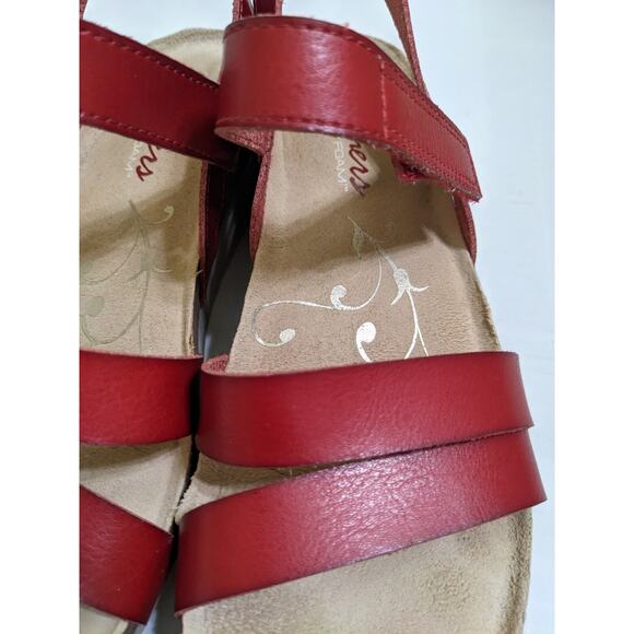 Skechers Troos Simply Effortless Wedge Sandals 7 Womens Tan Brown Comfort Travel - Picture 6 of 8